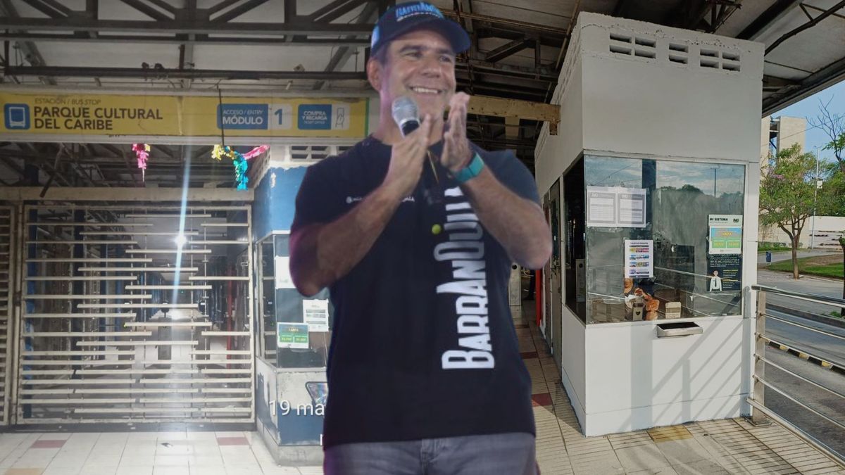 Antes y después de la estación Parque cultural de Transmetro - Alcalde Alejandro Char