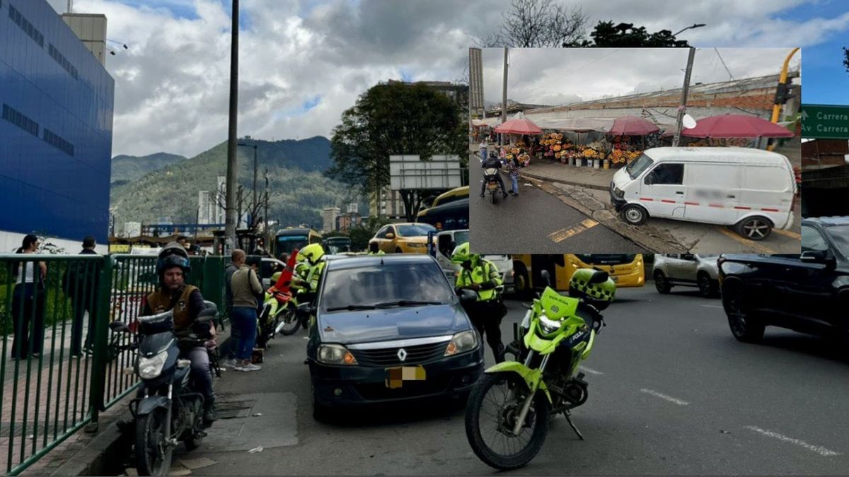 Movilidad en Paloquemao colapsada por ventas del Día de la Madre