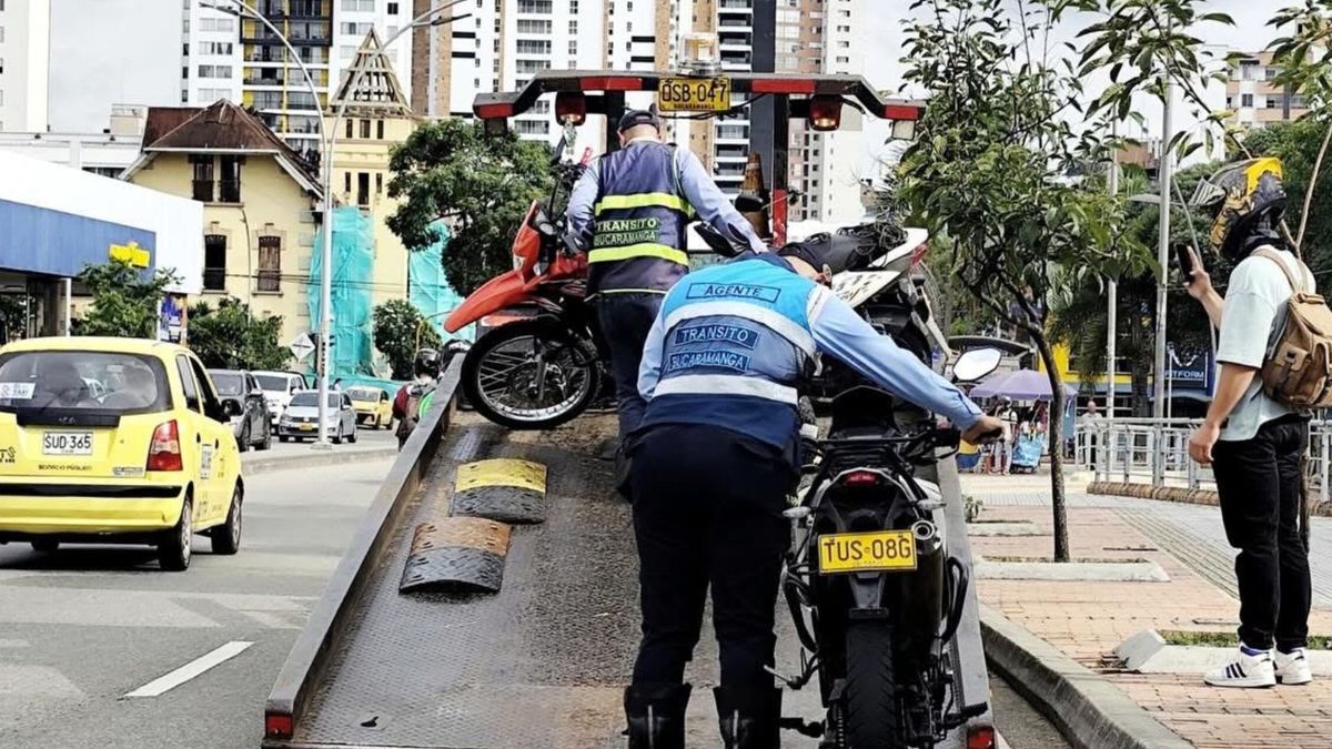 Operativos controles tránsito Bucaramanga