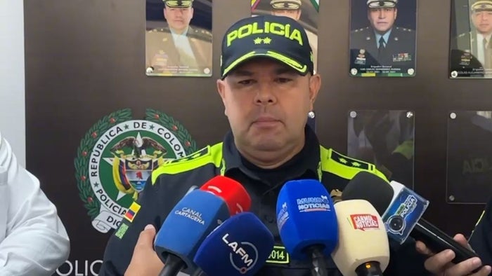 General Gelver Peña, comandante de la Policía Metropolitana de Cartagena