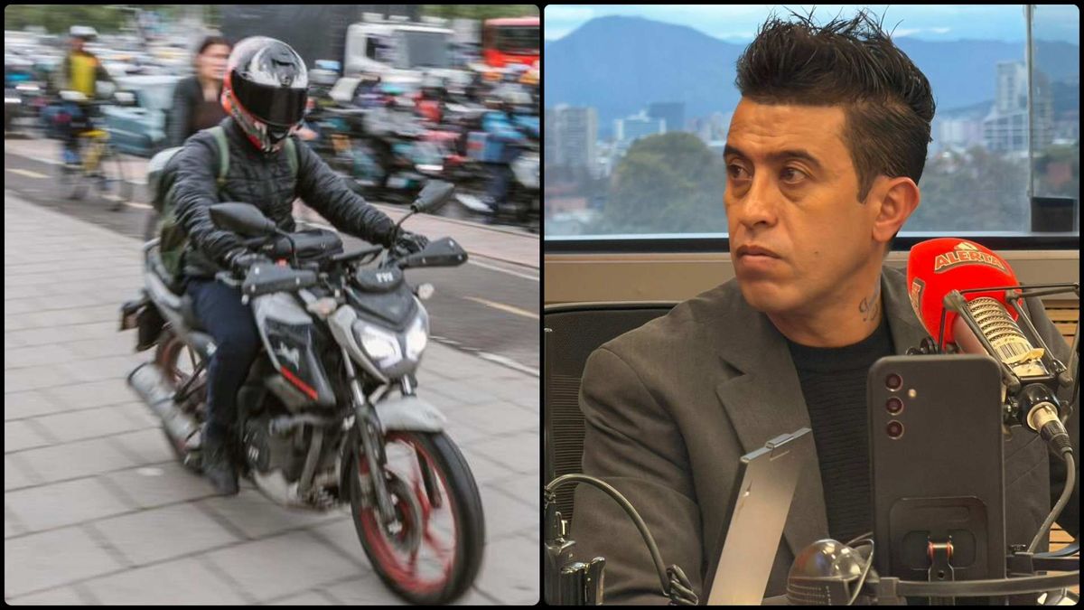 Fuchi Forero reacciona a los moteros que transitan por los andenes