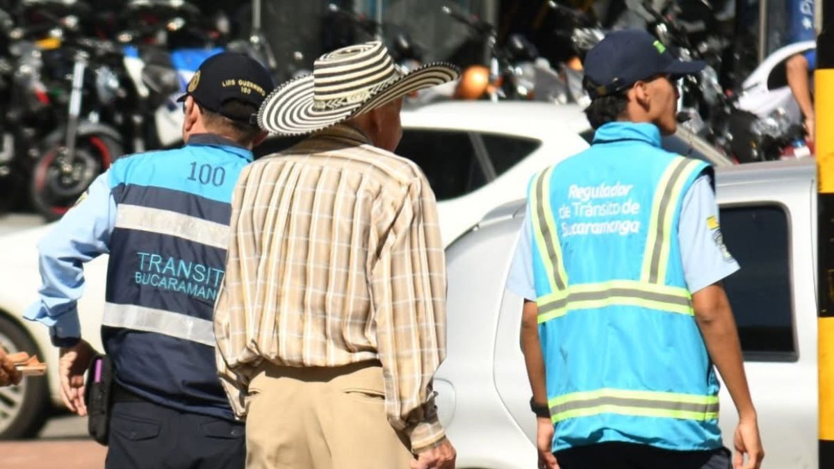 Movilidad Bucaramanga cruces peatonales
