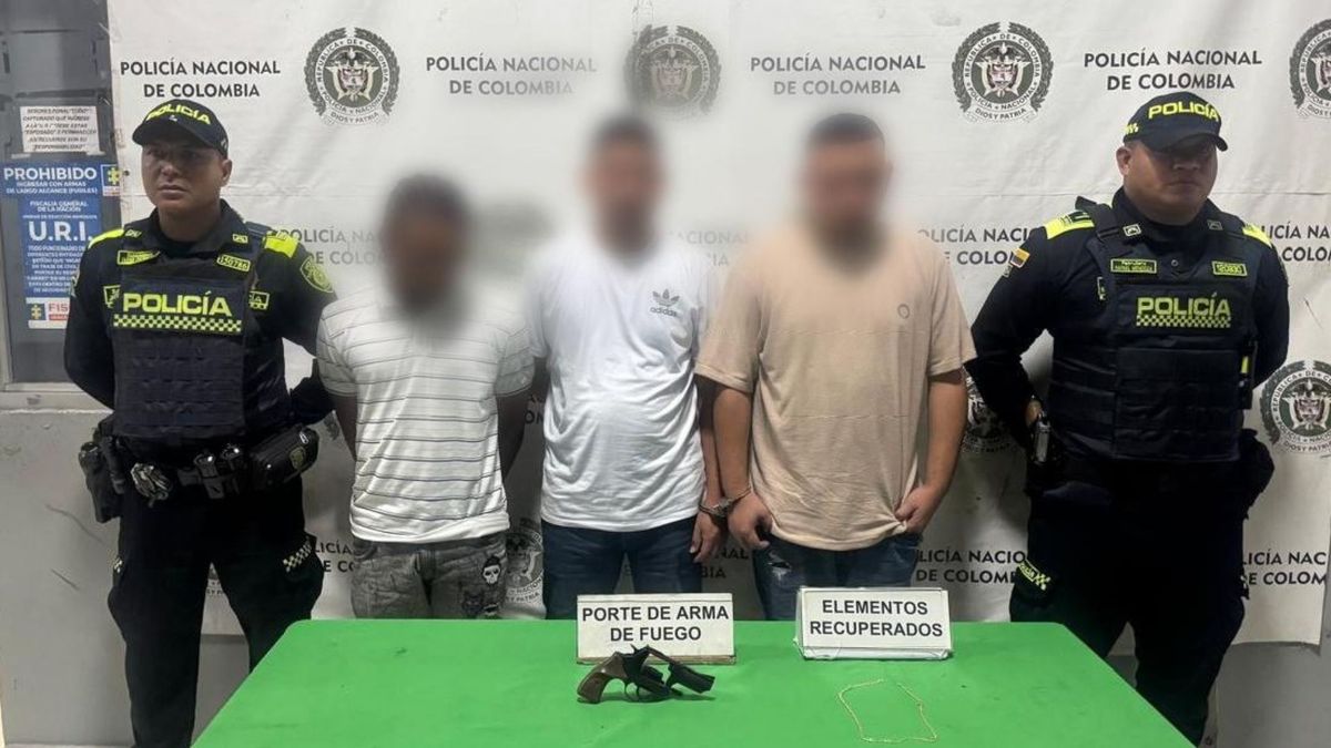 Capturados en flagrancia en el norte de Barranquilla
