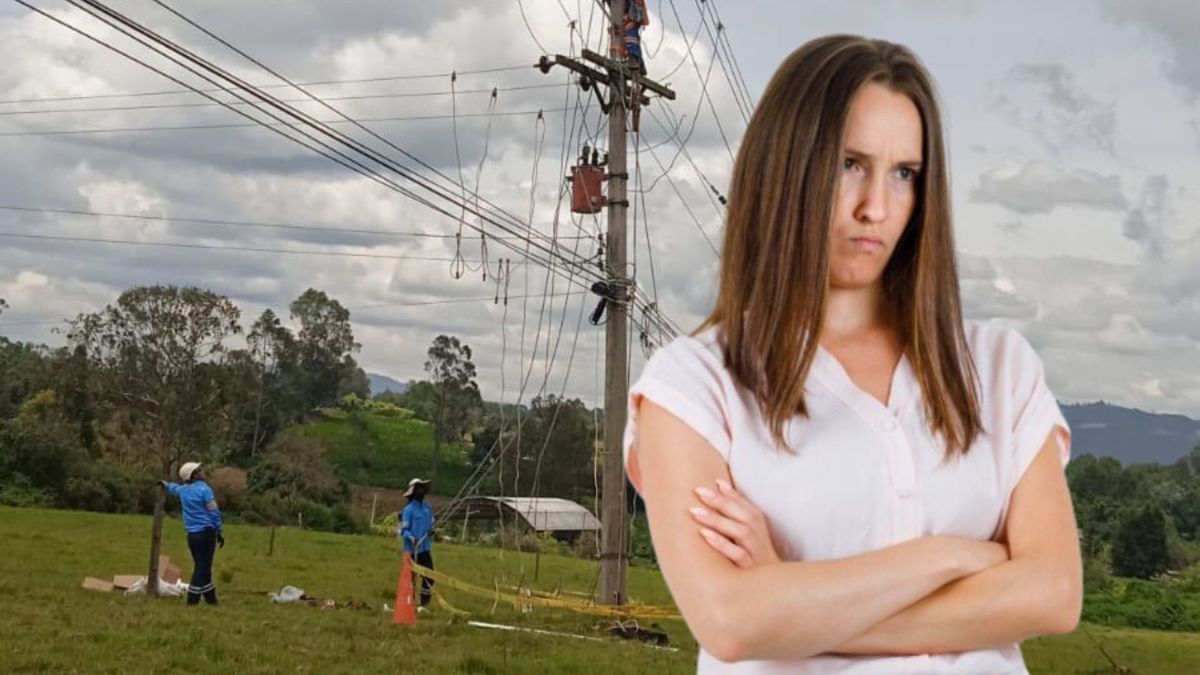 Técnicos de Enel - mujer molesta