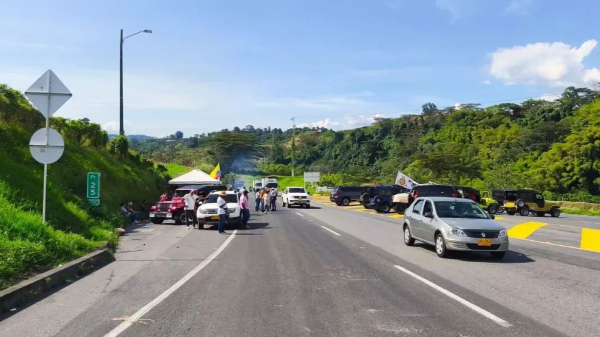 Protestas en peajes del Eje Cafetero