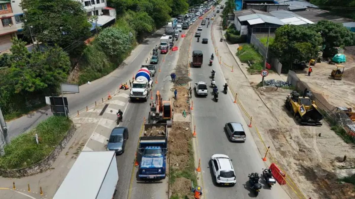 Obras tercer carril Floridablanca mayo 2026