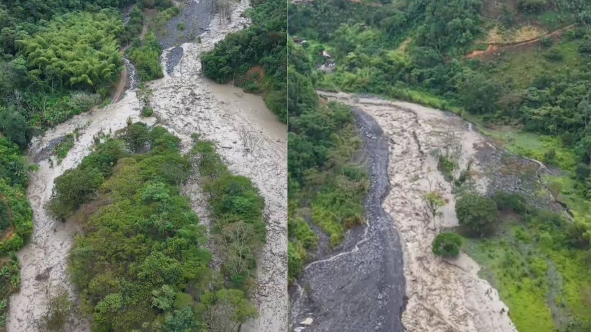 60 familias incomunicadas por creciente de río en límites entre Risaralda y Valle del Cauca