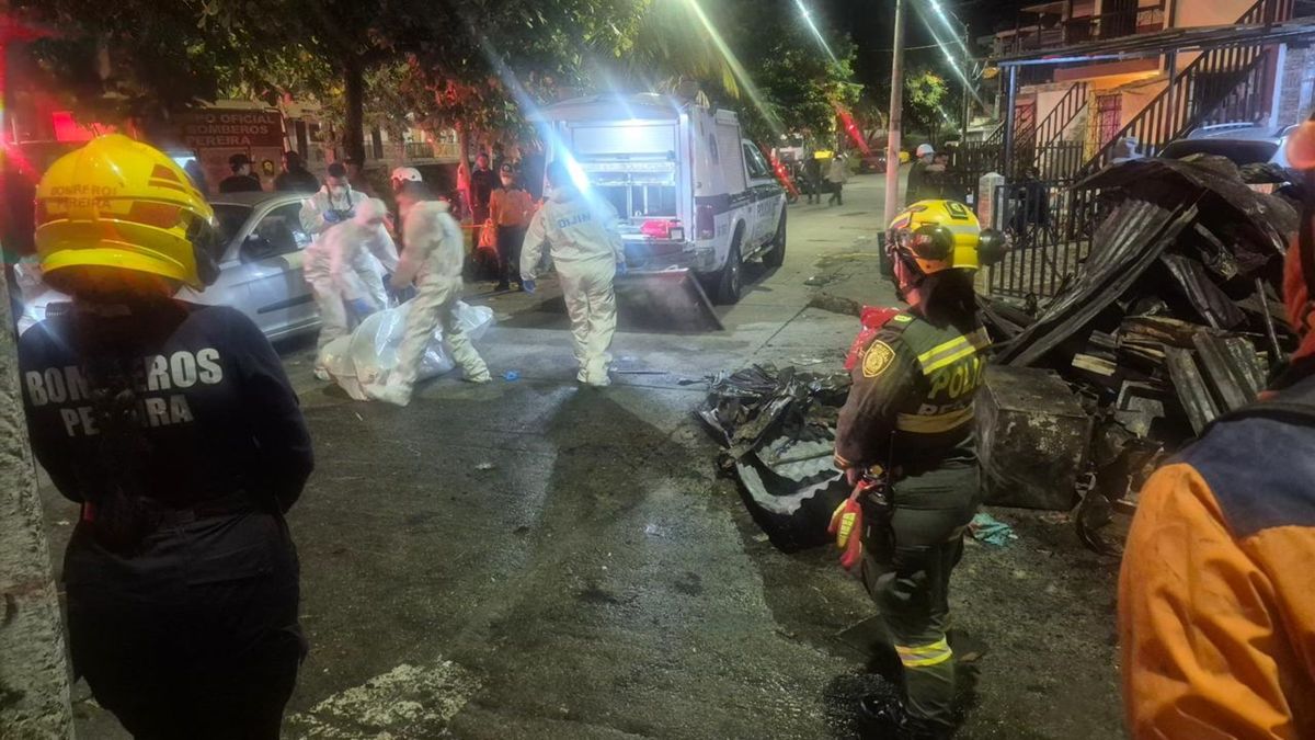 Dos víctimas fatales deja un incendio estructural en barrio de Pereira