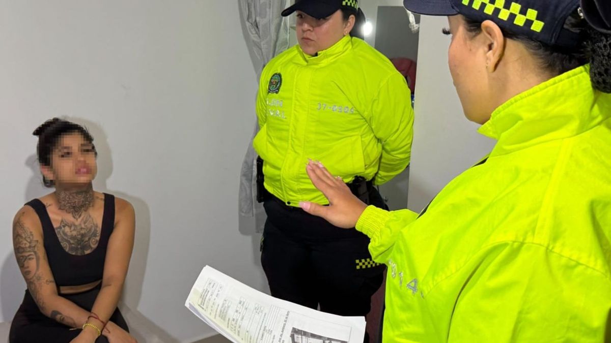 Captura de la creadora de contenido de " Valentina Mor" en el barrio Laureles Medellín