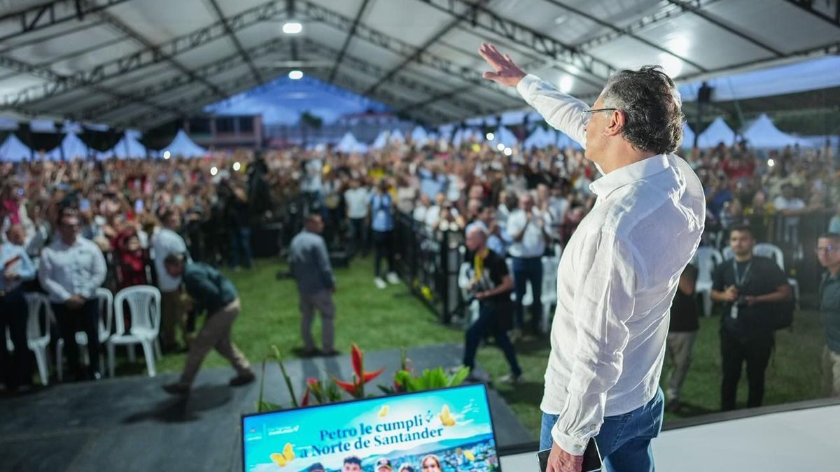 Gustavo Petro en la ciudad de Cúcuta