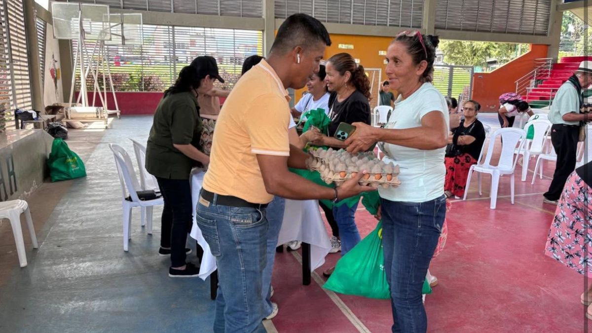 Entrega de mercados en Santander