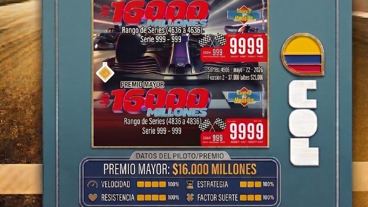 Billete Lotería Medellín mayo 22 2026