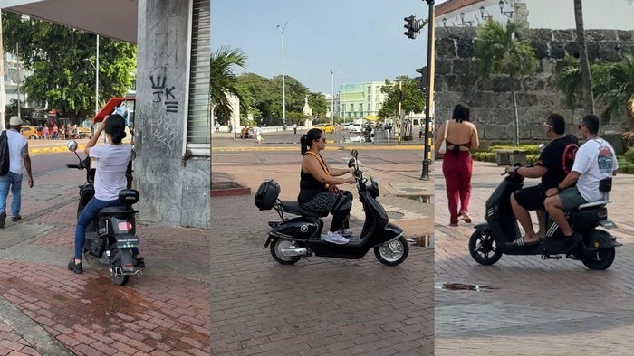 reglas para motos y vehículos eléctricos en Cartagena