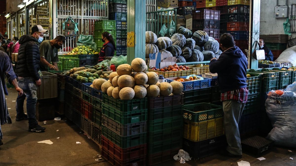 Local de comercio de frutas y verduras en Corabastos