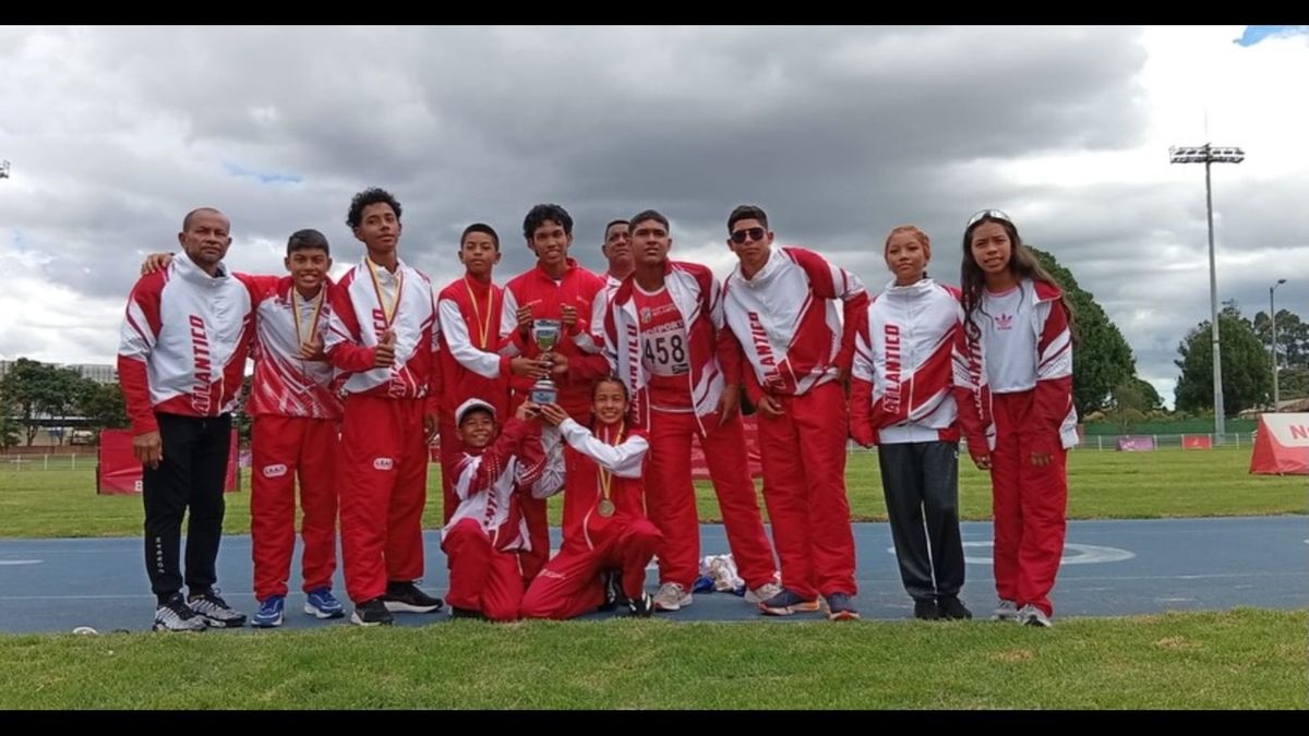 Atletas del Atlántico en Nacional U14 U16 en Bogotá