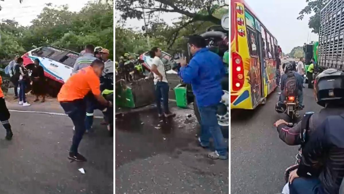 ¿Cómo fue que el bus terminó entre los matorrales en la vía Oriental?