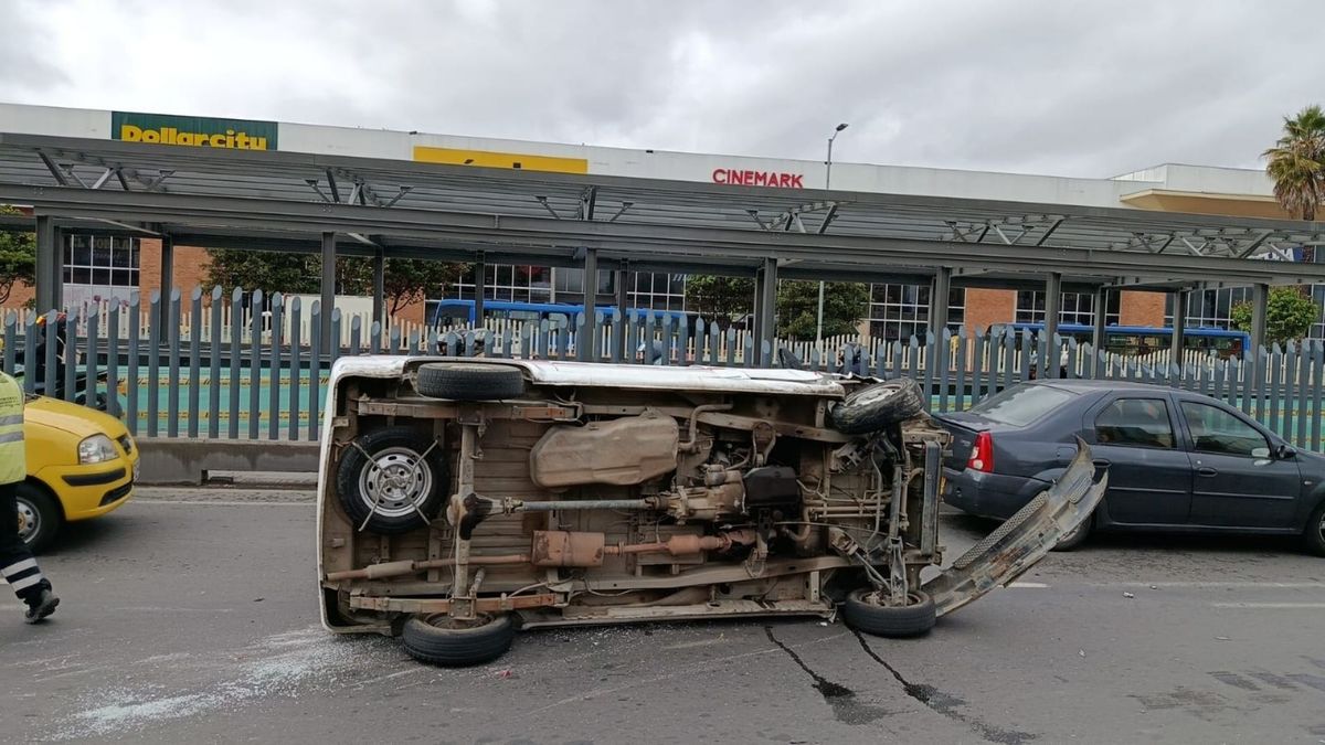 Volcamiento afectó tránsito en la 68