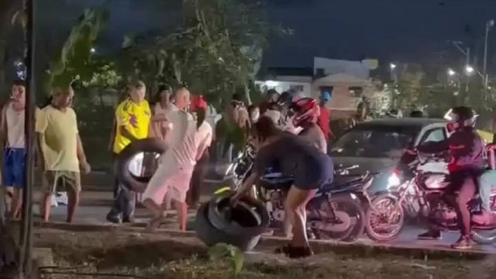 Bloqueos de la comunidad Las Palmeras
