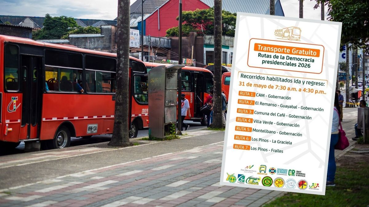 Referencia Rutas de la Democracia en Pereira y Dosquebradas