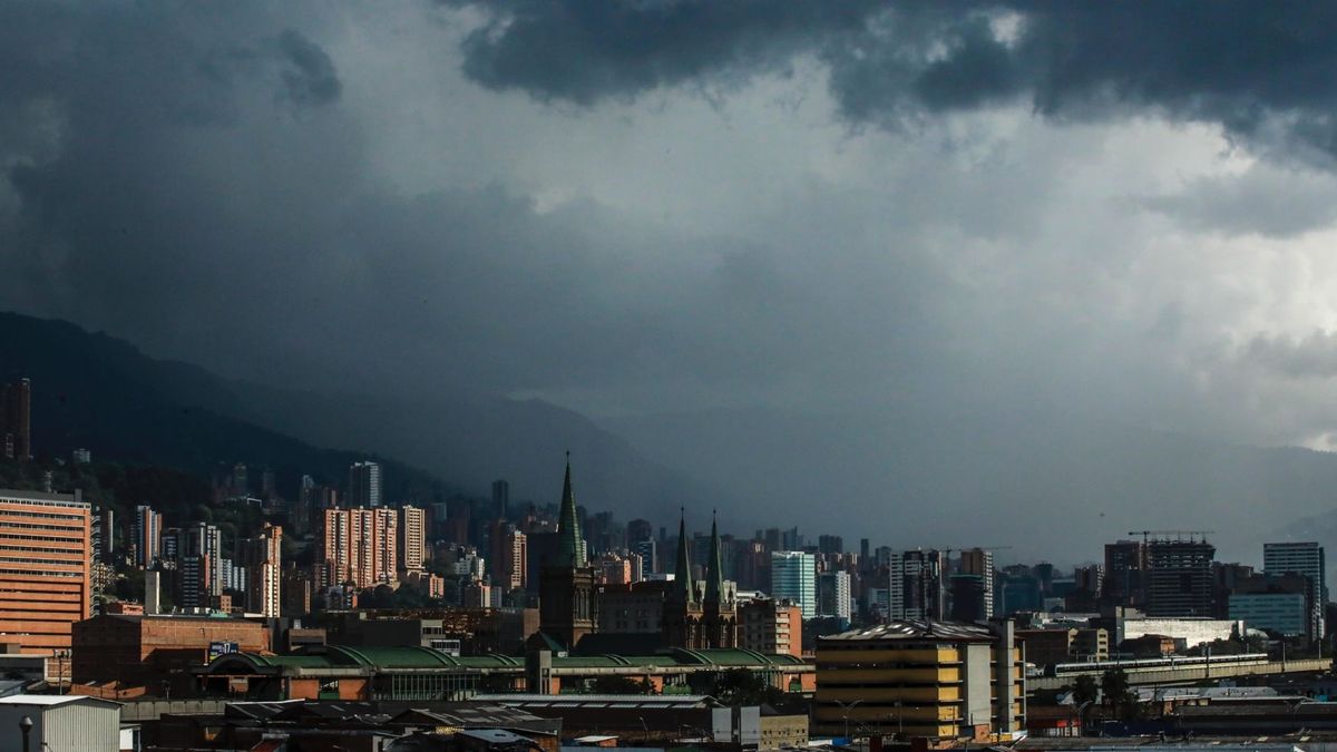 Lluvias en Medellín durante las elecciones.