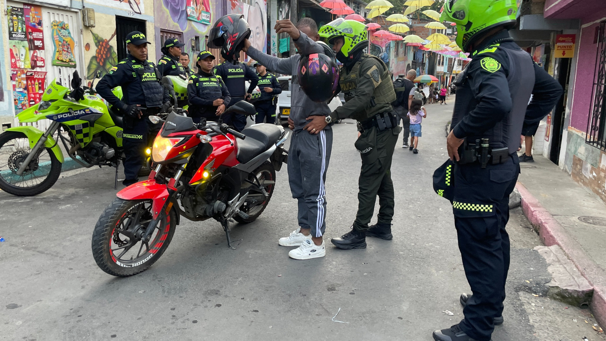 Tres personas heridas dejó un control al espacio público en Pereira