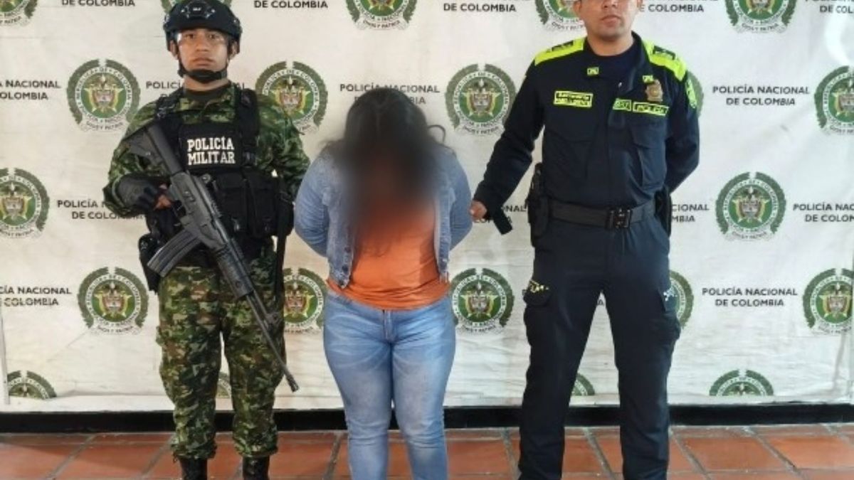 La capturada fue adelantada por la Policía