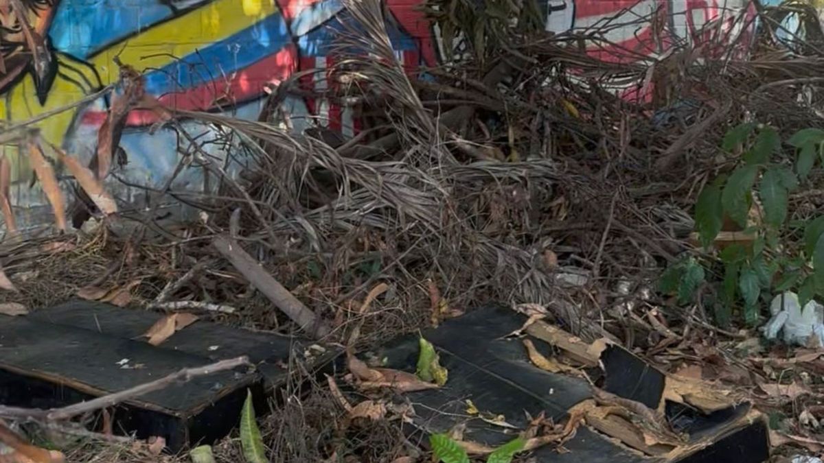 Basurero en el barrio Las Palmas en Barranquilla