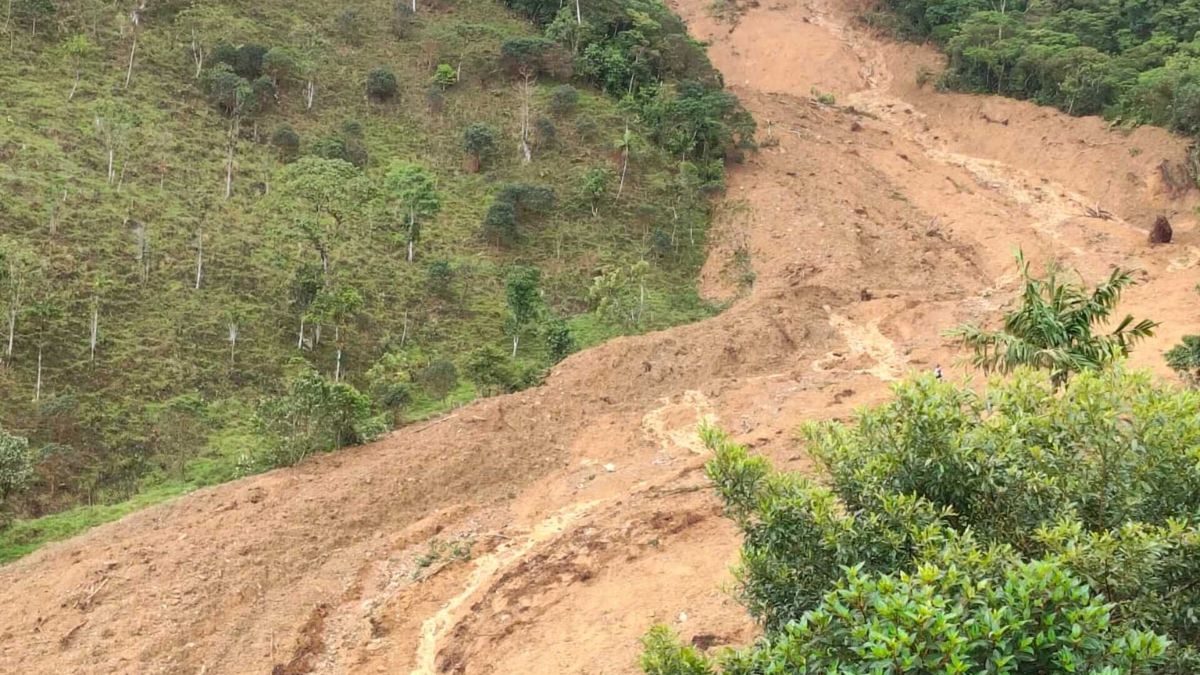 40 familias resultaron afectadas por una avalancha en el sur del Cauca