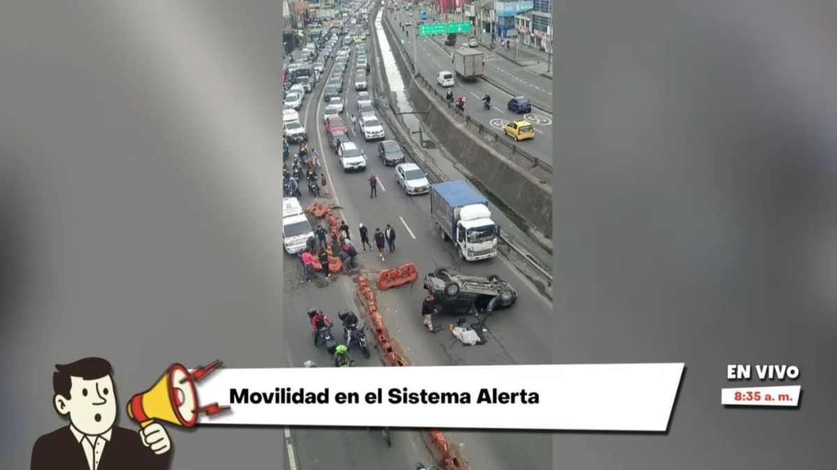 Trancón en la Boyacá con Mutis