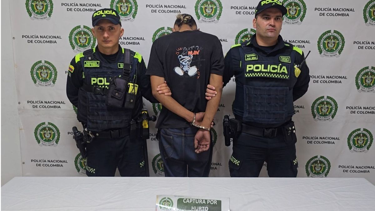 No logró escapar de las autoridades, tras el hurto coemtido.