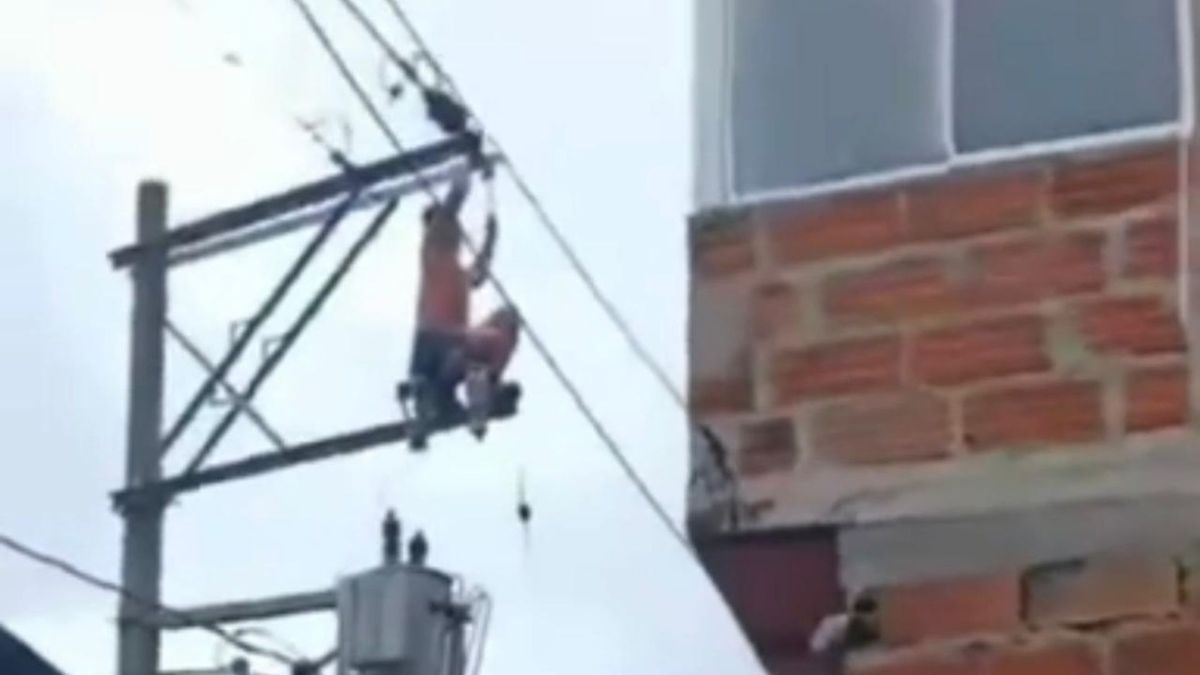 Caso de hombre electrocutado.