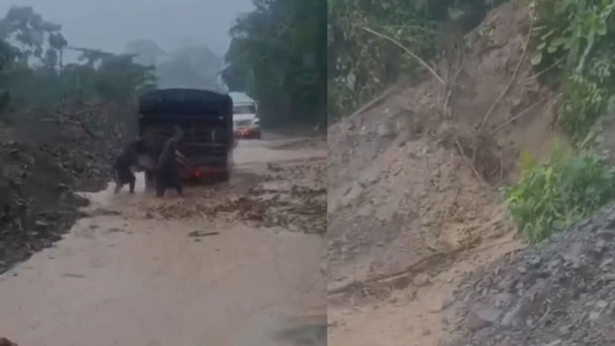 Fuertes lluvias generaron bloqueos parciales sobre la vía Risaralda - Chocó