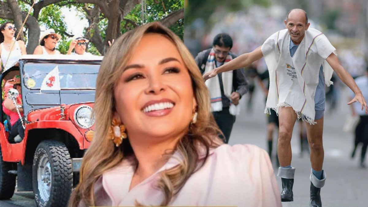 Desfile de Jeeps - alcaldesa de Ibagué - carrera en Botas de Caucho