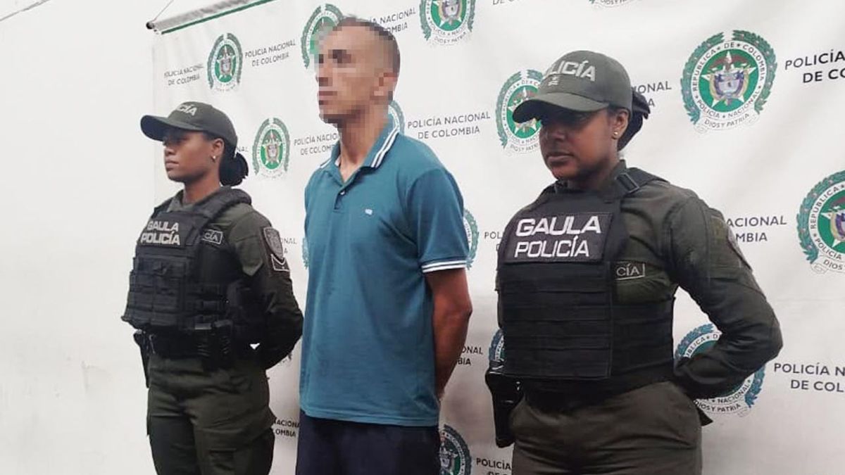 Captura de señalado extorsionista digital.