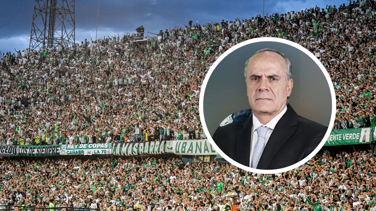 Hinchas de Nacional en el Atanasio Girardot y Juan José Peláez