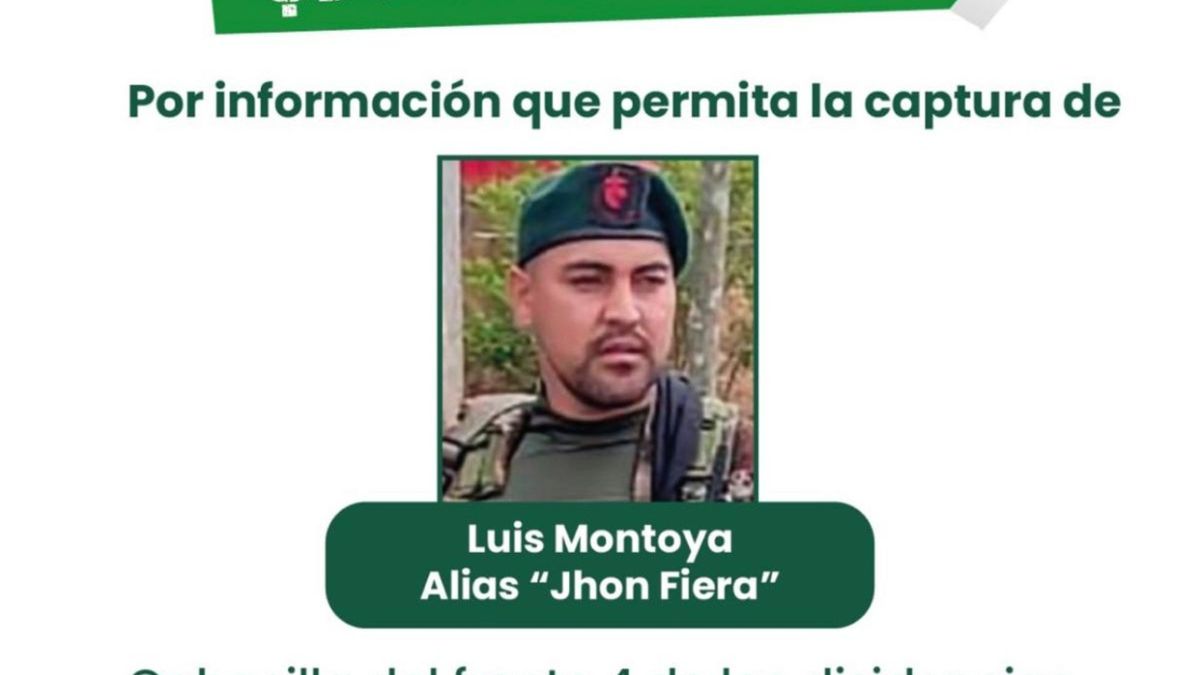 Recompensa por alias "Jhon Fiera"