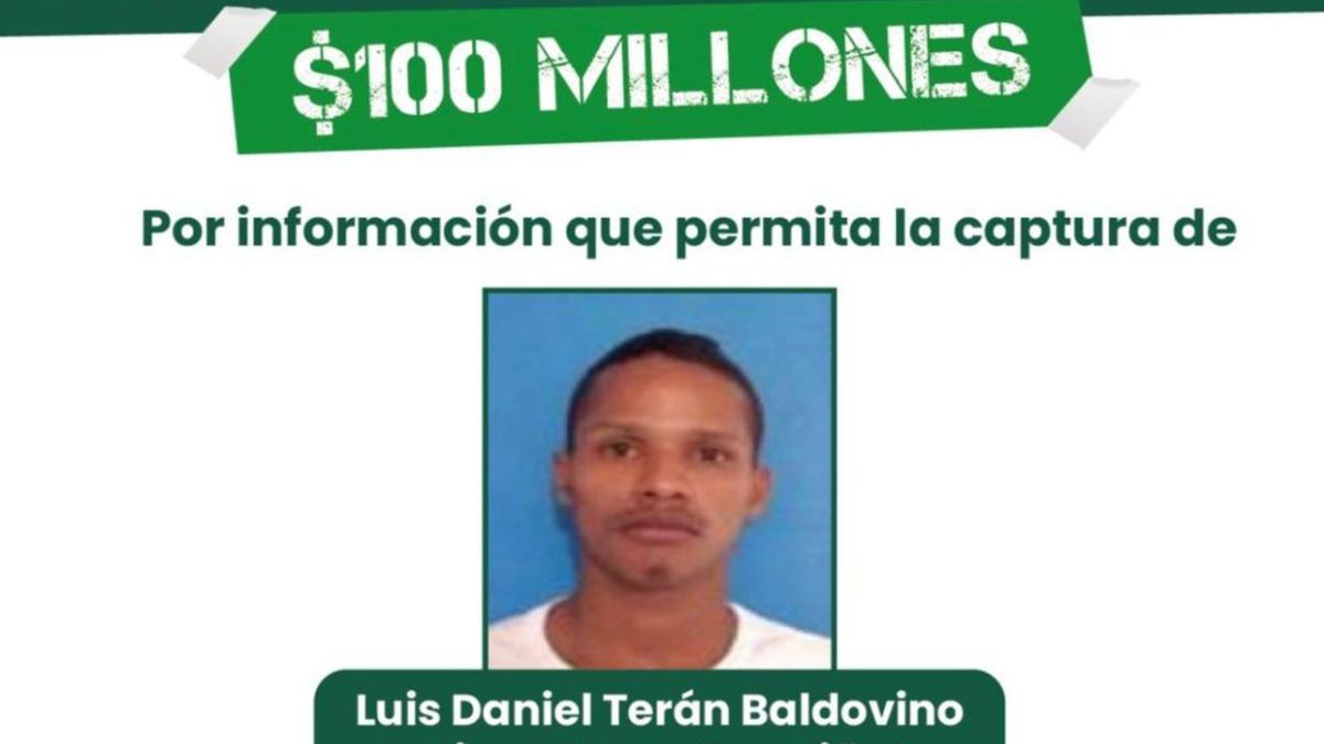 Cartel con la imagen de alias "Chuzo".