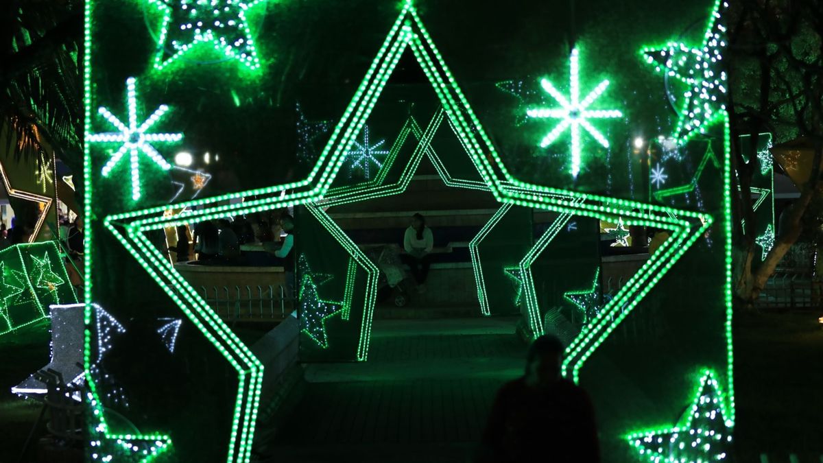 Alumbrados navideños en Santander