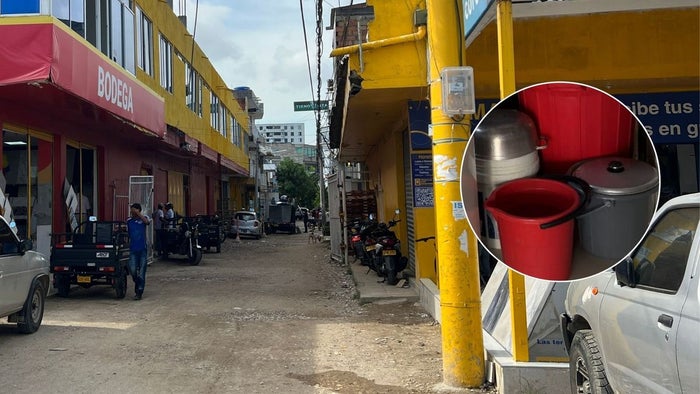 Barrio en cercanías a la Terminal de Transportes de Cartagena