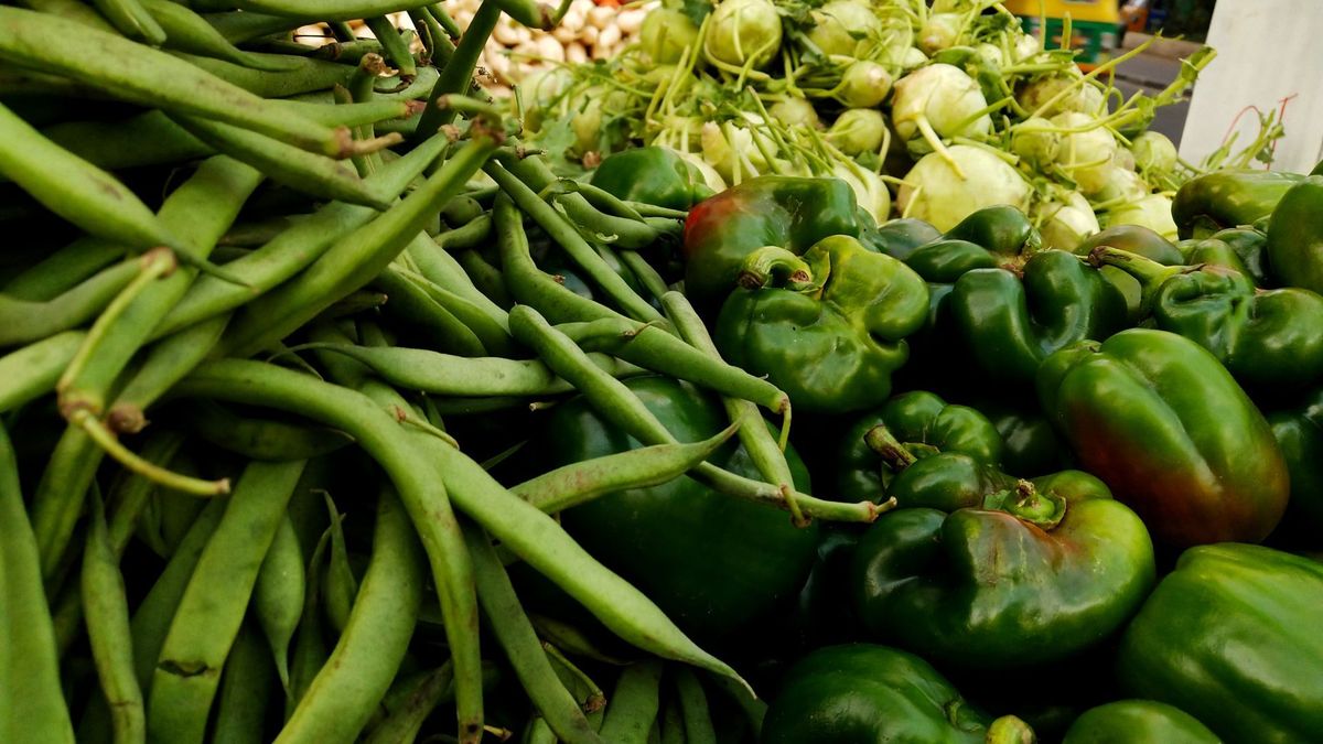 Verduras frescas a la venta