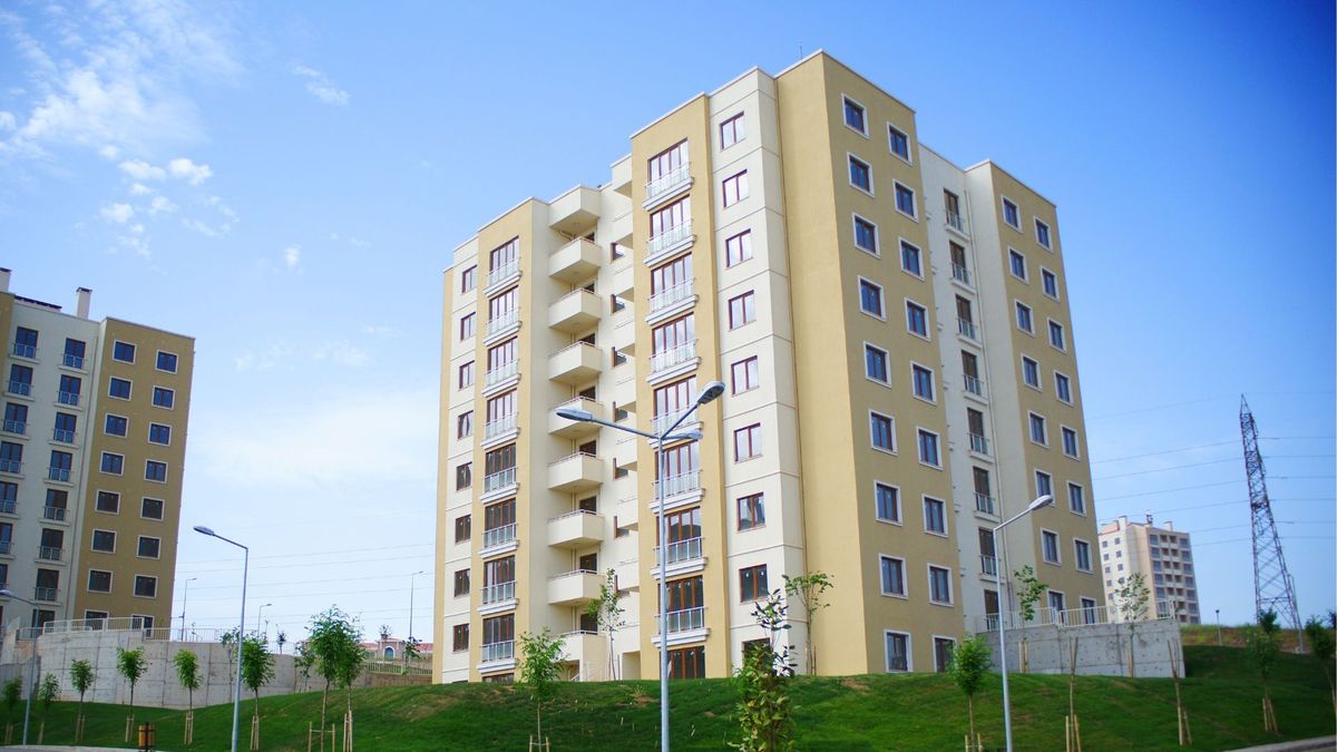 Facha de un conjunto residencial