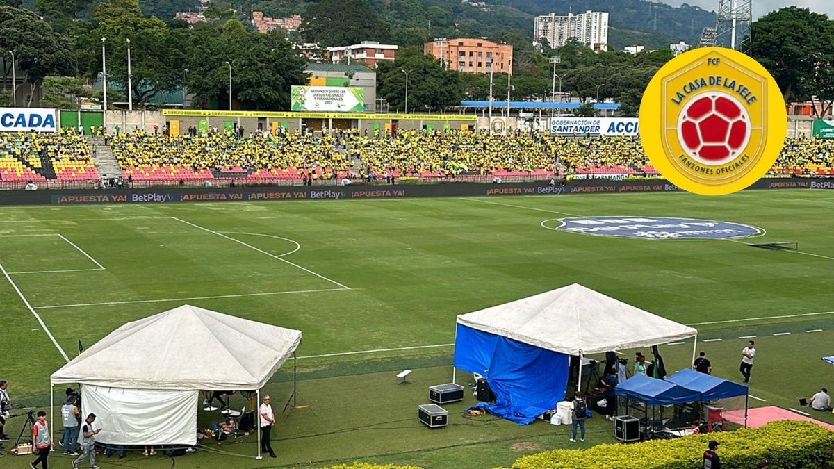 Estadio de Bucaramanga fan zona Selección Colombia
