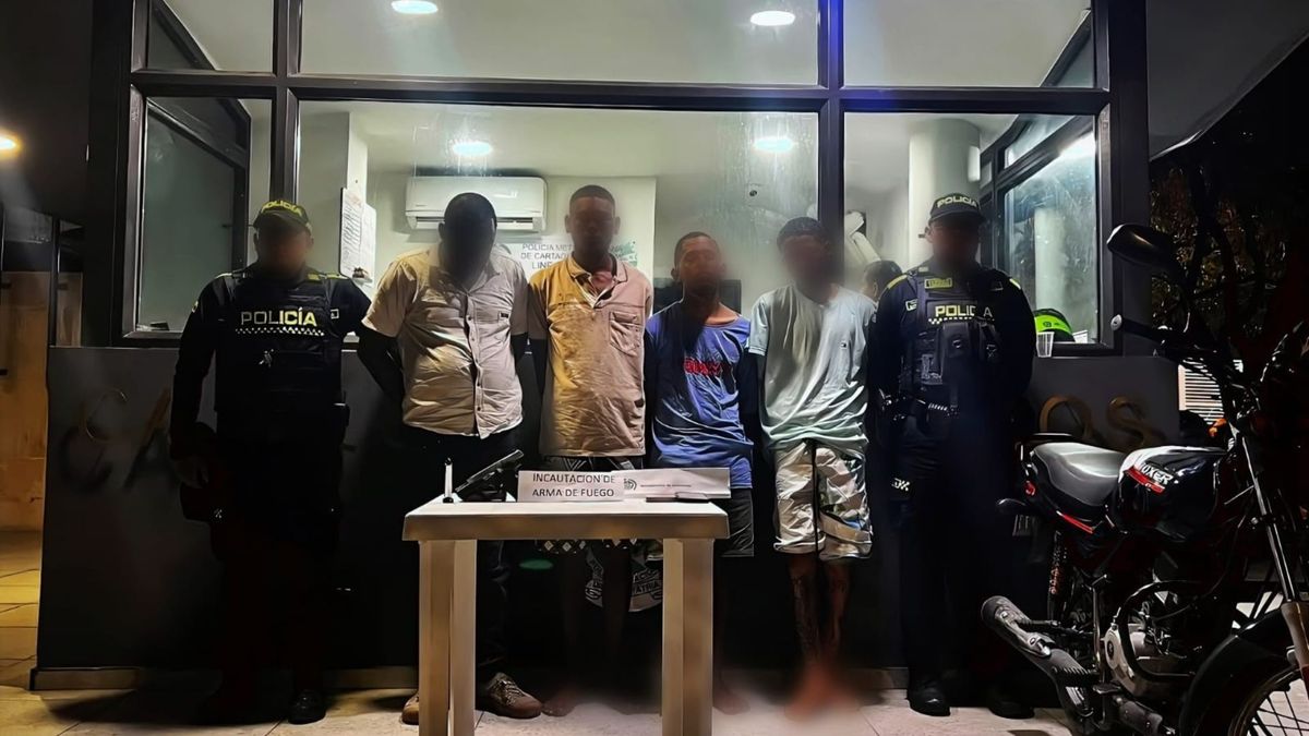 Detenidos en el barrio Olaya Herrera