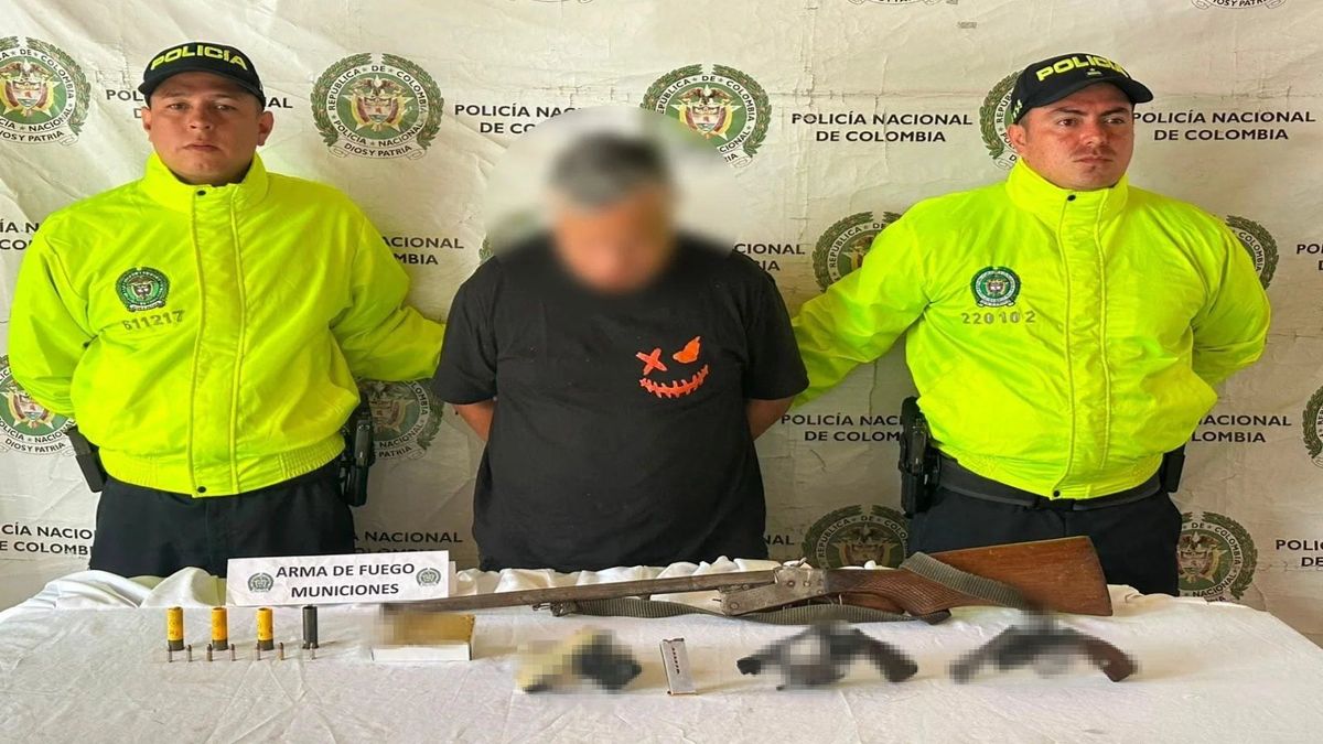 Captura de hombre señalado de alquilar armas para grupos armados