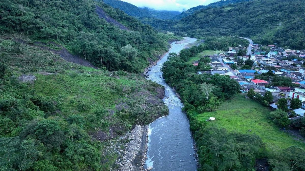 Pérdida de ladera de una montaña en Pajarito, Boyacá