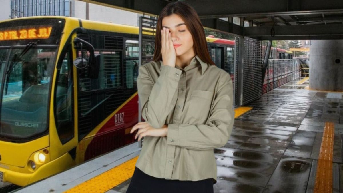 Estación Calle 34 - mujer molesta