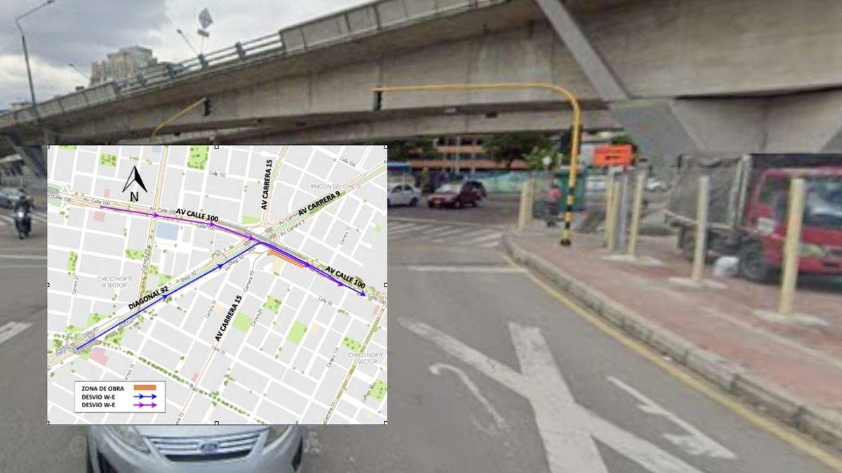Calle 100 cierre total y cambios del SITP por obras del IDU