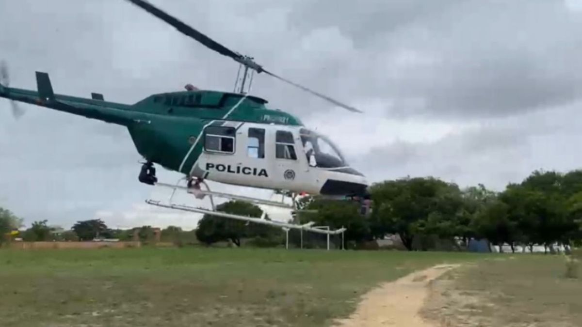 Monitoreo helicóptero Halcón en Barranquilla