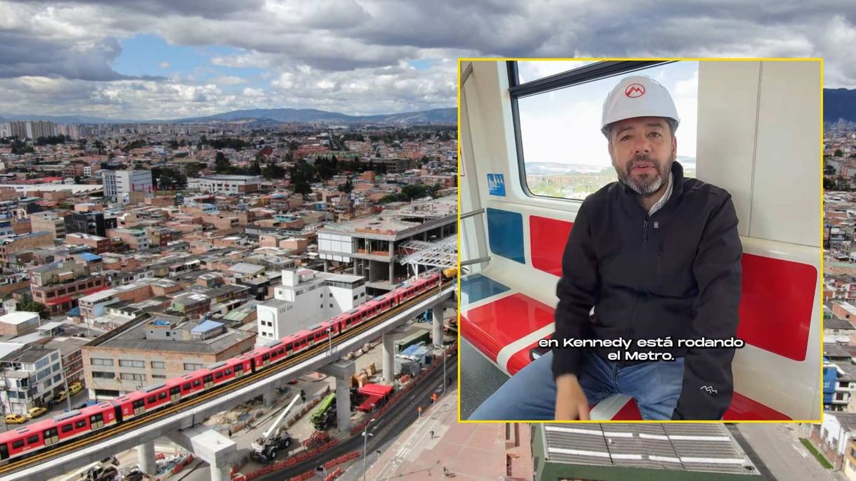 Galán se montó en el metro de Bogotá para llegar a Kennedy