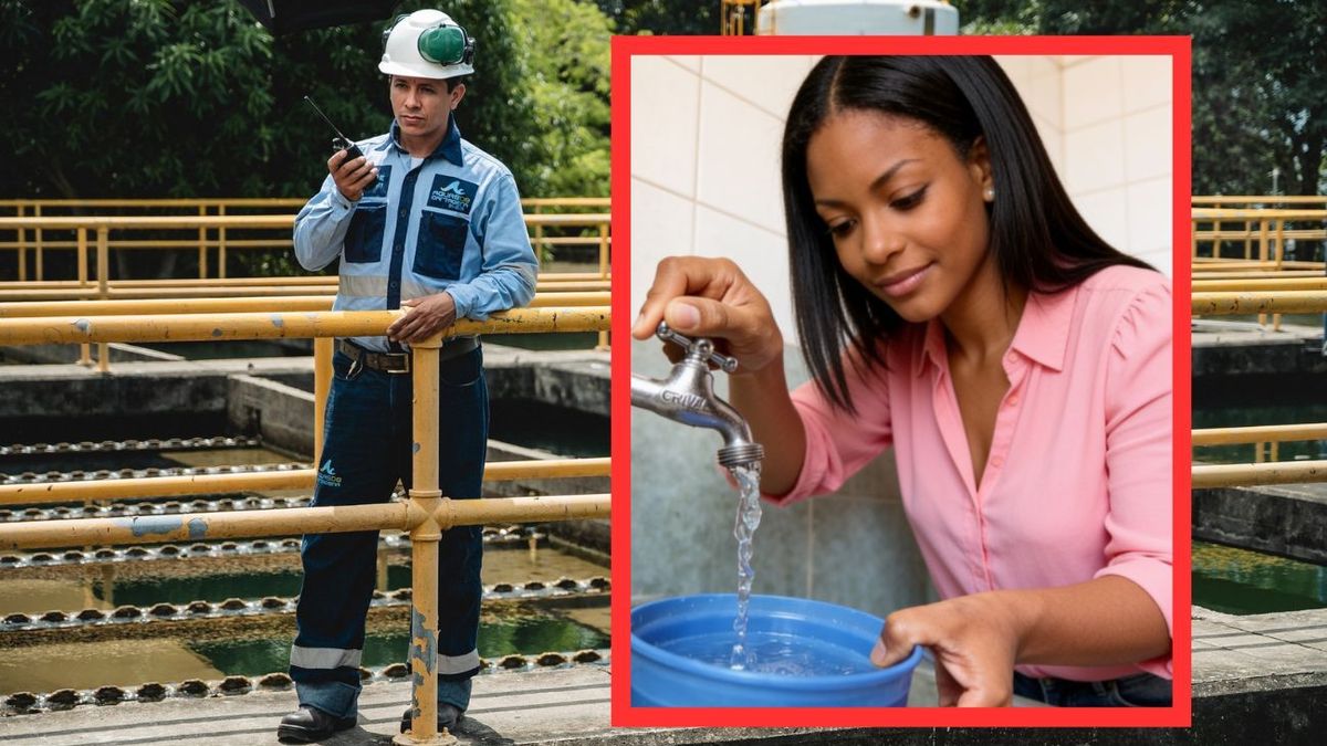 Técnico de Aguas de Cartagena - mujer con un balde